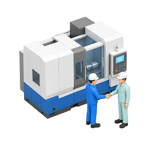 受託加工・受託製造のイメージイラスト